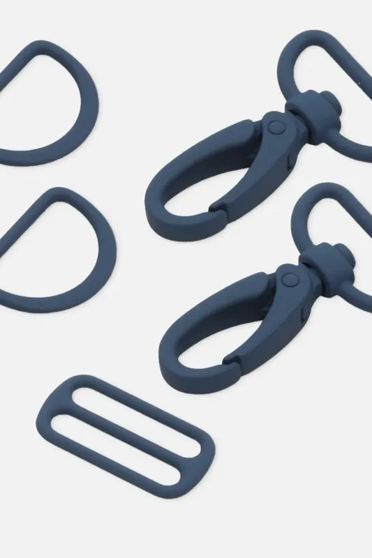 Top-Preis Metall Taschenzubehör-Set 25mm Petrol D103