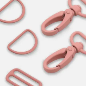 Metall Taschenzubehör-Set 25mm Altrosa D213 Knallerangebot