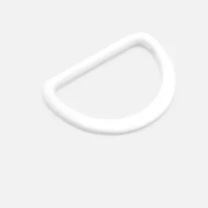 Geld-Zurück-Garantie Metall D-Ring 25mm Weiß B3