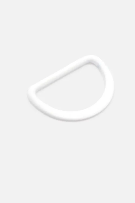 Geld-Zurück-Garantie Metall D-Ring 25mm Weiß B3