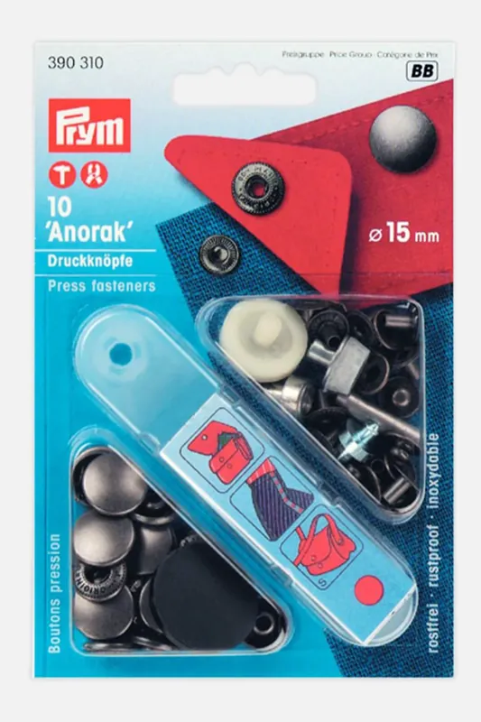 Anorak Druckknöpfe Alteisen 15mm Angebot