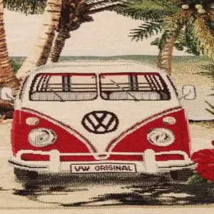 Sonderangebot Canvas Panel "VW Bulli-Original" Rot Beige
