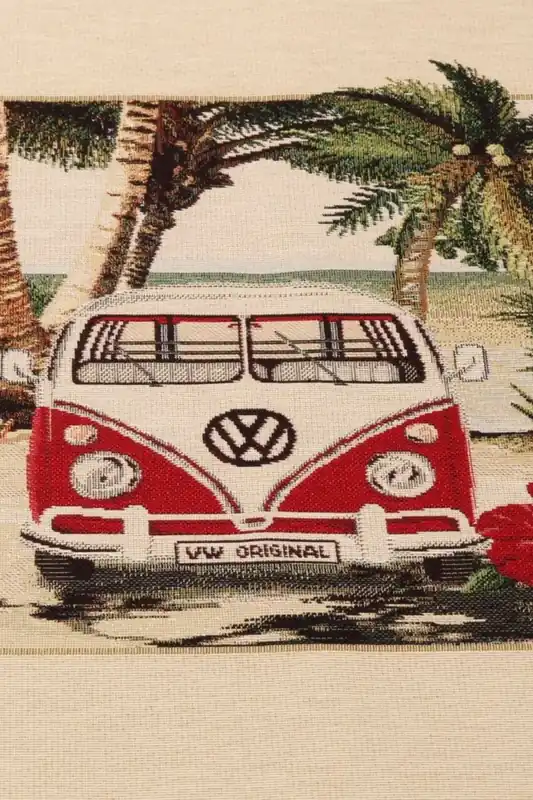 Sonderangebot Canvas Panel „VW Bulli-Original“ Rot Beige