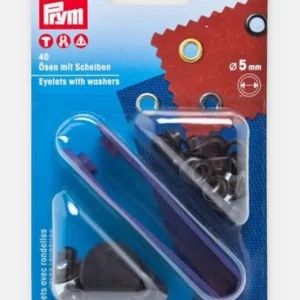 Neu Im Sortiment Ösen mit Scheiben Brüniert 5mm