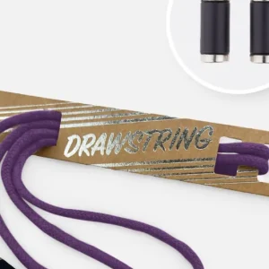Kordel 5 mm mit silber Enden Länge 115cm Violett Billig
