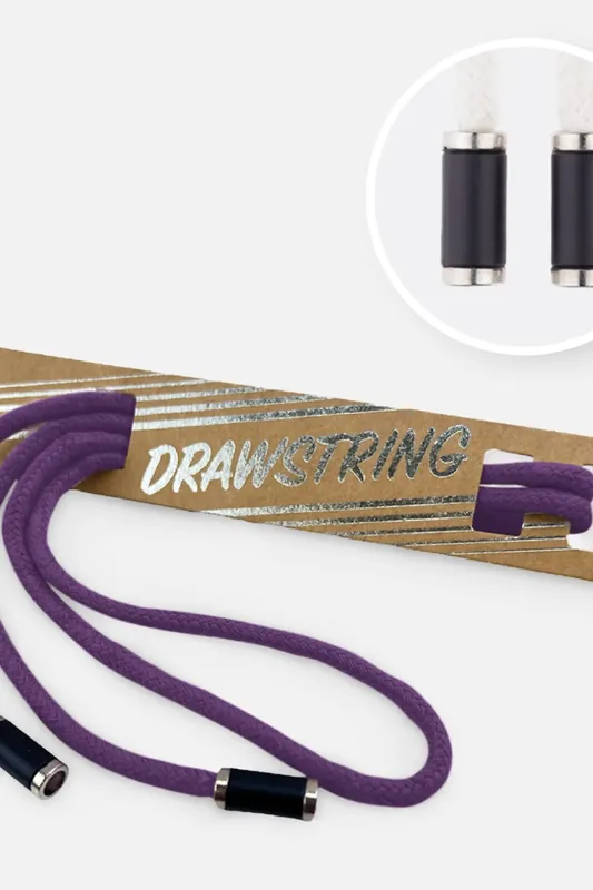 Kordel 5 mm mit silber Enden Länge 115cm Violett Billig