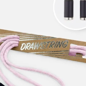 Kordel 5 mm mit silber Enden Länge 115cm Rosé Highlight