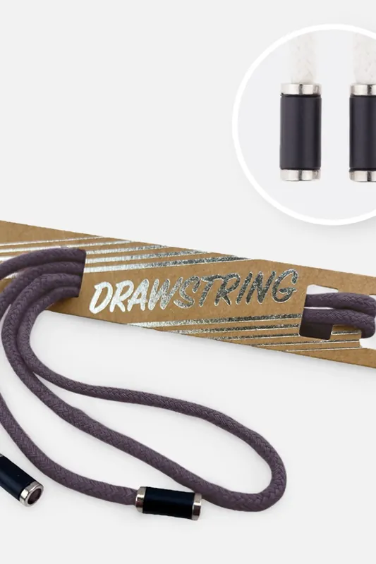 Kostenloser Versand Kordel 5 mm mit silber Enden Länge 115cm Mokka