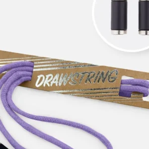 Top-Qualität Kordel 5 mm mit silber Enden Länge 115cm Lavendel