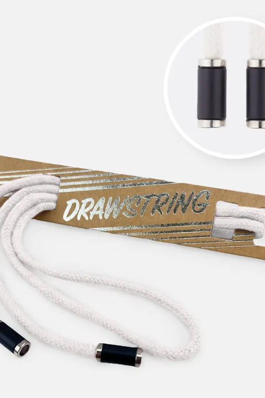 Preisknaller Kordel 5 mm mit silber Enden Länge 115cm Hellgrau