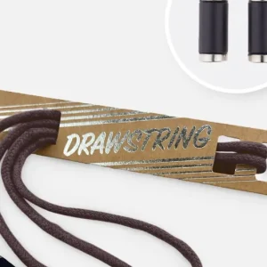 Kordel 5 mm mit silber Enden Länge 115cm Dunkler Mokka Limited Edition