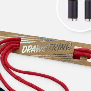 Kordel 5 mm mit silber Enden Länge 115cm Dunkelrot Expressversand