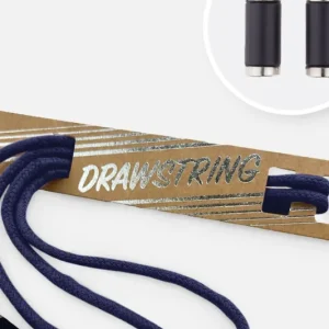 Saisonangebot Kordel 5 mm mit silber Enden Länge 115cm Dunkelblau