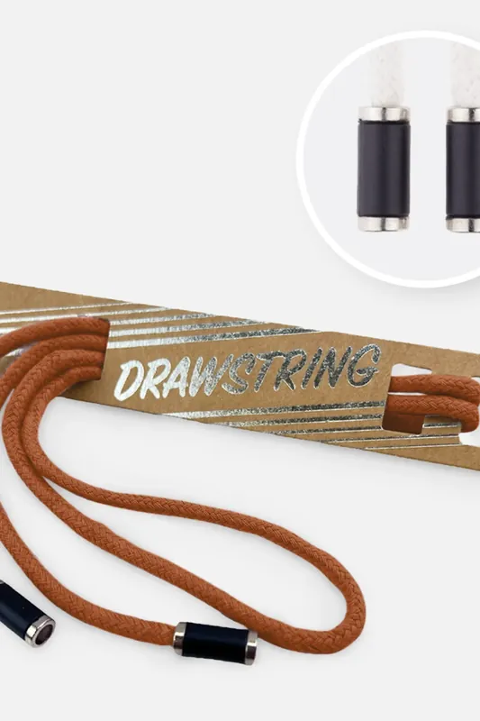 Kordel 5 mm mit silber Enden Länge 115cm Bronze Billig