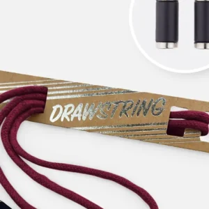 Kordel 5 mm mit silber Enden Länge 115cm Bordeaux Mega-Angebot