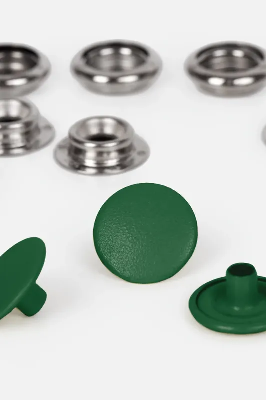 Finale Aktion Anorak Druckknöpfe Dunkelgrün 15mm