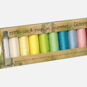 Neu Nähfaden-Set Allesnäher rPET Pastell 10x100m