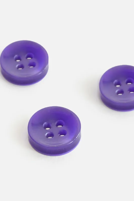 Knopf Perlmutt-Optik Violett 11mm Beliebt