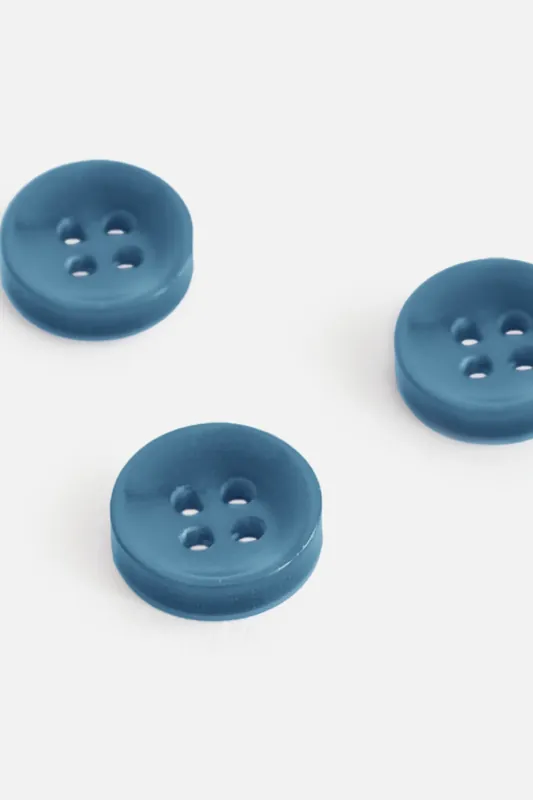 Top-Angebot Knopf Perlmutt-Optik Petrol 11mm