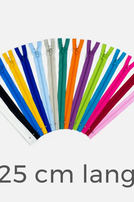 Reißverschlüsse 25cm lang 15er Set Top-Qualität