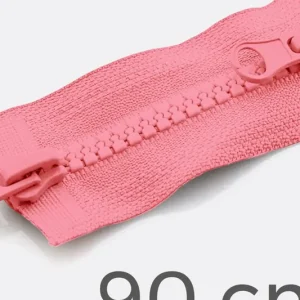 Zwei-Wege Reißverschluss 90cm Rosa D322 Großhandel