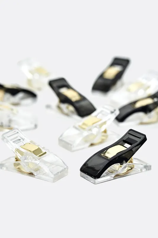 Kostenfreie Lieferung Stoffklammern Transparent Schwarz 30 Stück