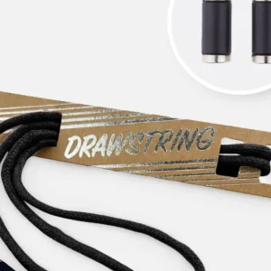 Top-Angebot Kordel 5 mm mit silber Enden Länge 115cm Schwarz