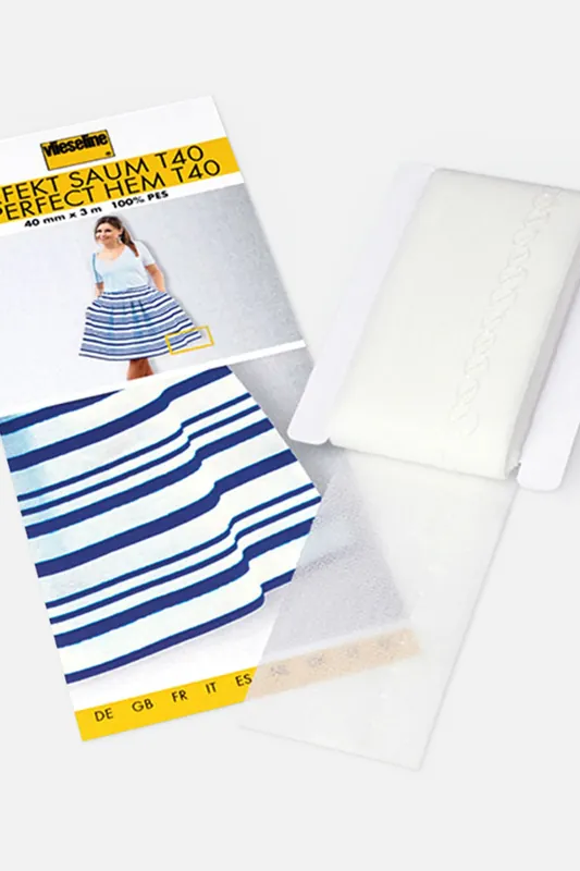 Zertifiziert Vlieseline Perfekt Saum T40 Länge 5m