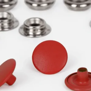 Anorak Druckknöpfe Ziegelrot 15mm Top-Preis