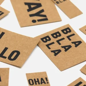 Neuheit SnapPap Label Bogen Statement