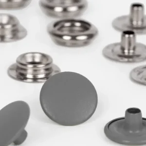 Anorak Druckknöpfe Grau 15mm Neu Im Sortiment