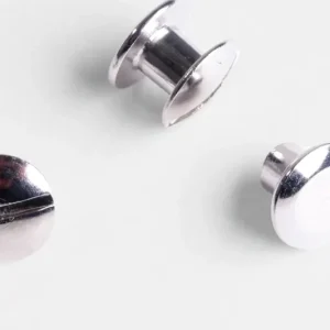 Zertifiziert Buchschrauben Silber 10 Stück