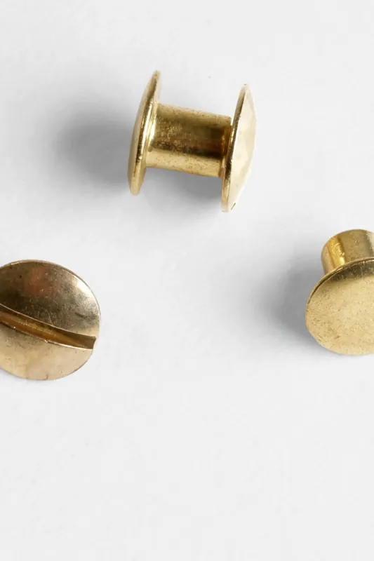 Im Trend Buchschrauben Gold 10 Stück