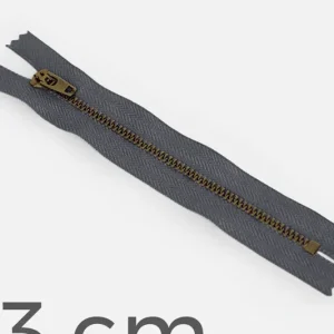 Kostenfreie Lieferung Jeans-Reißverschluss Metall Messing 13cm Anthrazit B39
