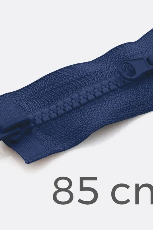 Zwei-Wege Reißverschluss 85cm Marine D40 Markenprodukt