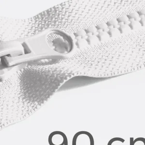 Reißverschluss teilbar 90cm Weiß B3 Versand Am Gleichen Tag