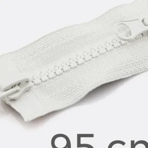 Highlight Zwei-Wege Reißverschluss 95cm Weiß B3