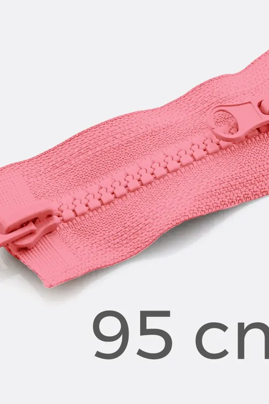 Zwei-Wege Reißverschluss 95cm Rosa D322 Knallerangebot