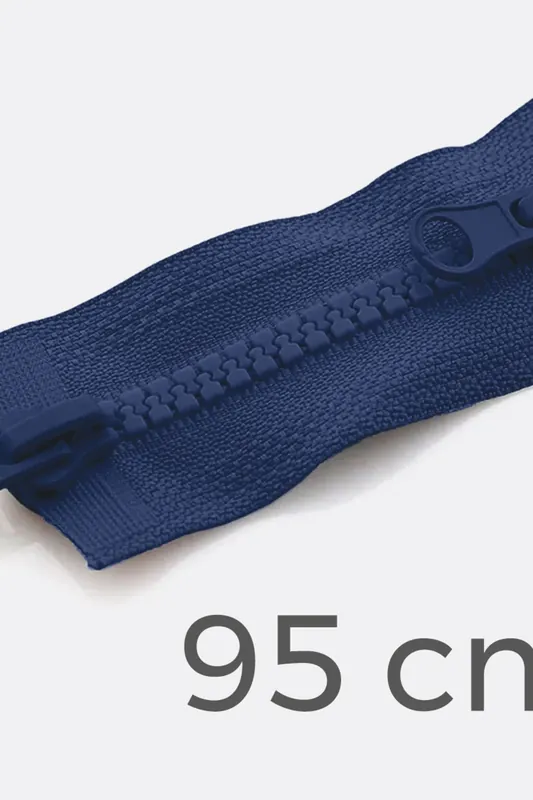 Zwei-Wege Reißverschluss 95cm Marine D40 Großhandel