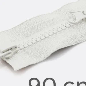 Sofort Bestellen Zwei-Wege Reißverschluss 90cm Weiß B3