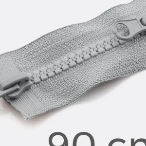 Highlight Zwei-Wege Reißverschluss 90cm Hellgrau D132