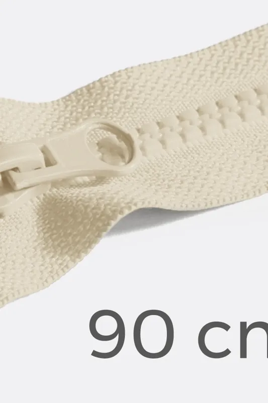 Jetzt Kaufen Reißverschluss teilbar 90cm Milchweiß D99