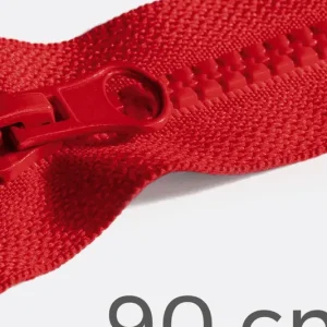 Reißverschluss teilbar 90cm Feuerrot D820 Geld-Zurück-Garantie
