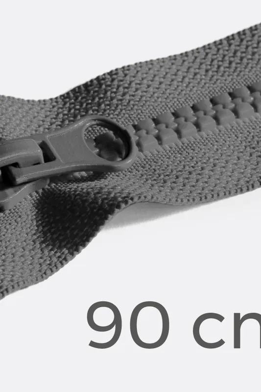 Reißverschluss teilbar 90cm Dunkelgrau D306 Nur Für Kurze Zeit