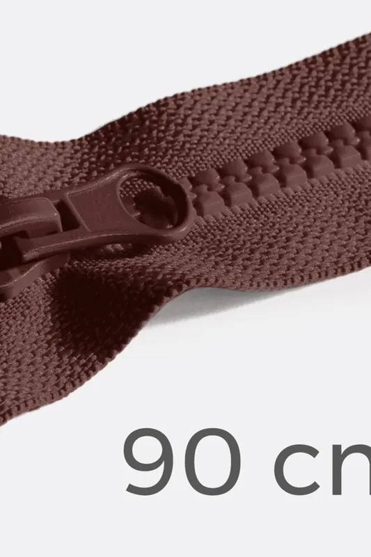 Top-Seller Reißverschluss teilbar 90cm Braun B26