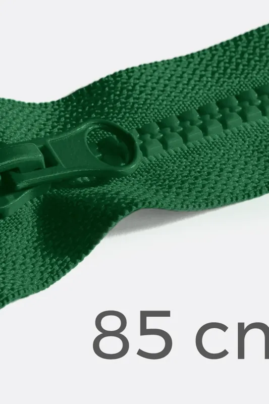 Reißverschluss teilbar 85cm Waldgrün D876 Preis Gesenkt