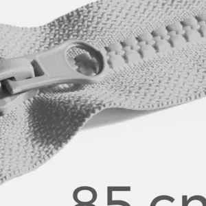 Reißverschluss teilbar 85cm Hellgrau D132 Gratis Versand