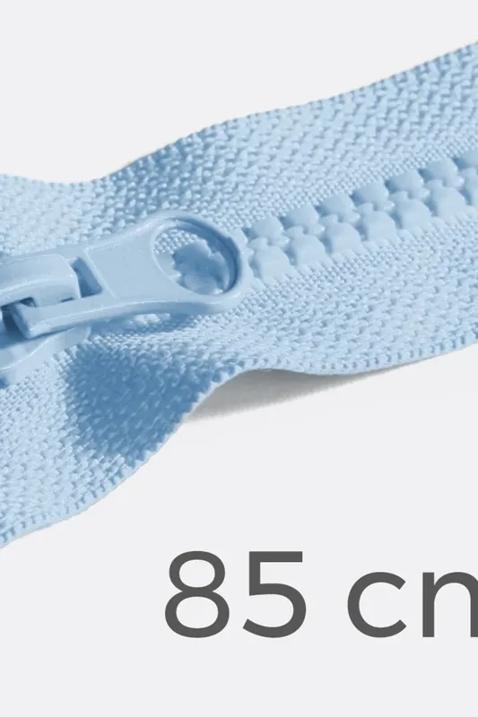 Reißverschluss teilbar 85cm Hellblau B20 Top-Seller