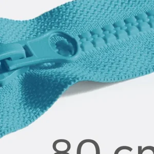 Kostenfreie Lieferung Reißverschluss teilbar 80cm Türkisblau B46