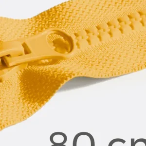 Reißverschluss teilbar 80cm Senf D846 Geld-Zurück-Garantie